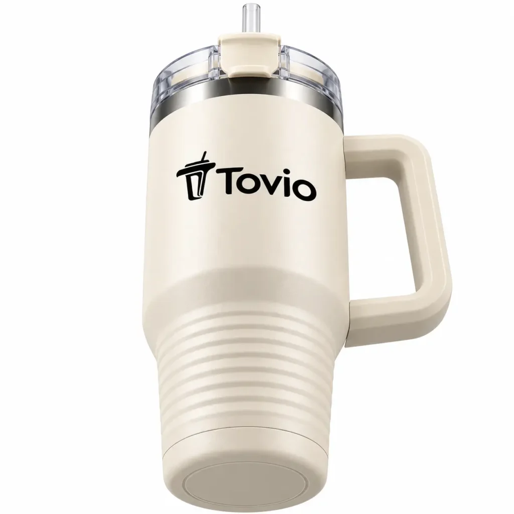 Tovio Insulated Stainless Steel Tumbler with Straw3